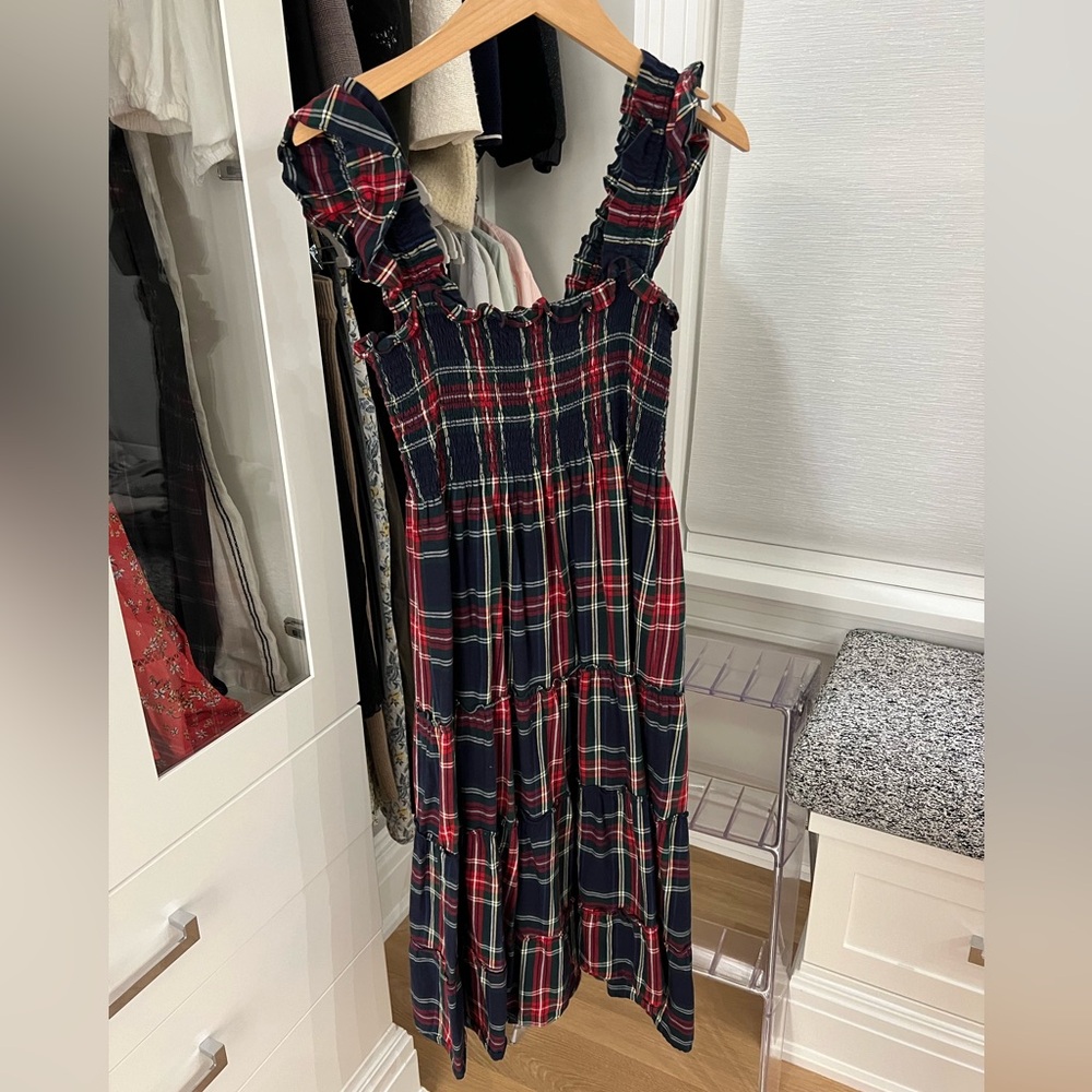 Hill House The Ellie Nap Dress - Navy Tartan - Navy Tartan / S